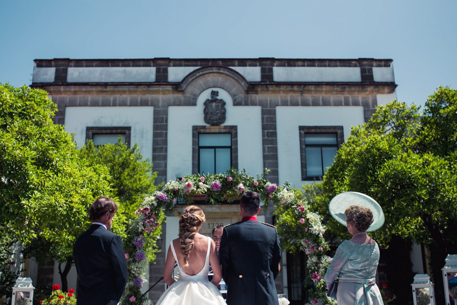 boda en bodegas fundador en Jerez de la Frontera